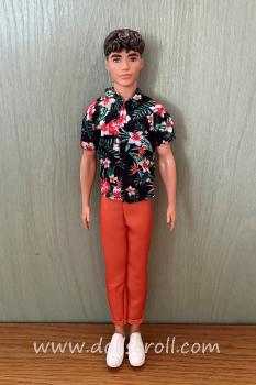Mattel - Barbie - Fashionistas #184 - Hawaiian Shirt & Orange Cuffed Pants - Ken - Doll